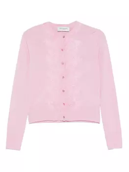 Кардиган с кружевом ERMANNO FIRENZE, розовый
