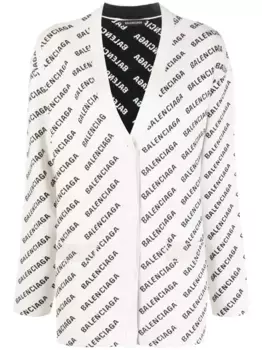 Кардиган с логотипом BALENCIAGA, белый