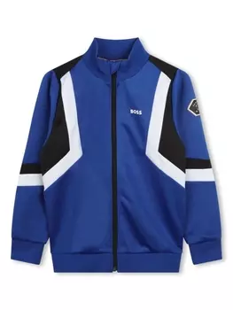 Кардиган с логотипом BOSS Kidswear, синий