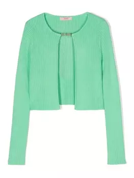Кардиган с логотипом LIU JO, зеленый