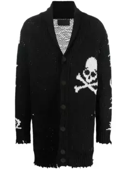 Кардиган с логотипом Philipp Plein, черный