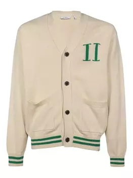 Кардиган с логотипом, связанный интарсией Les Deux, нейтральный