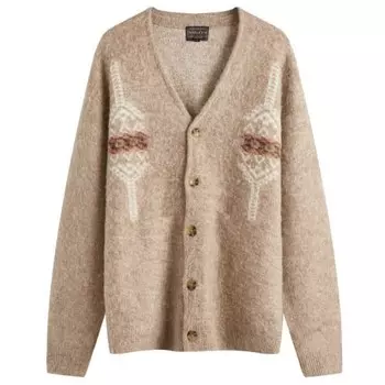Кардиган с лохматой шерстью Pendleton, бежевый