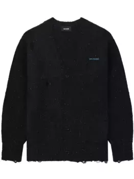 Кардиган с люрексом We11done, черный