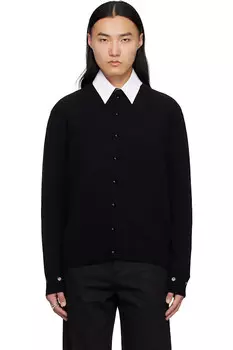 Кардиган с люверсами We11Done, черный