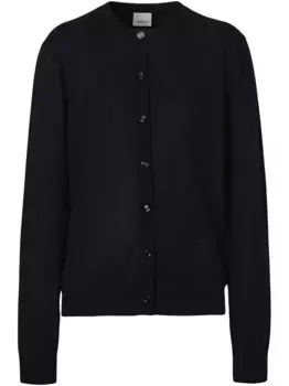 Кардиган с монограммой BURBERRY, черный