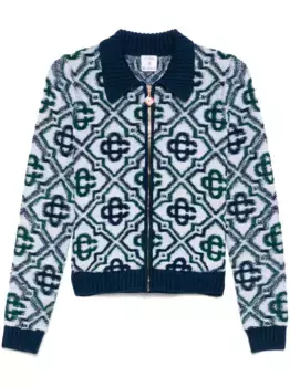 Кардиган с монограммой CASABLANCA, синий