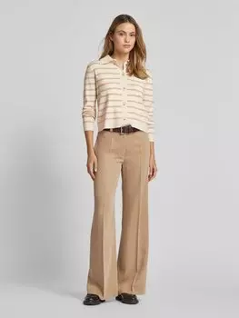 Кардиган с нагрудными карманами Oui, бежевый