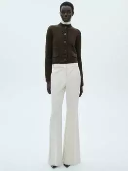 Кардиган с накладным карманом forest Mango, зеленый