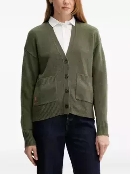 Кардиган с накладными карманами POLO RALPH LAUREN, зеленый