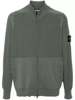 Кардиган с нашивкой Compass Stone Island, зеленый