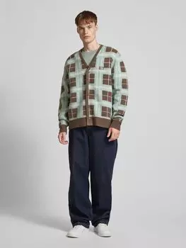 Кардиган с нашивкой-лейблом, модель «STEVENSVILLE» Dickies, темно-коричневый