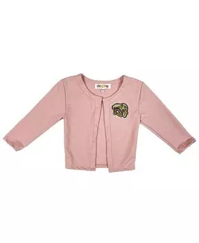 Кардиган с нашивкой в виде слона для маленьких девочек Mixed Up Clothing, розовый