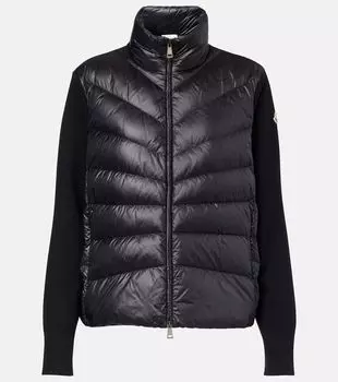 Кардиган с нижними панелями Moncler, черный