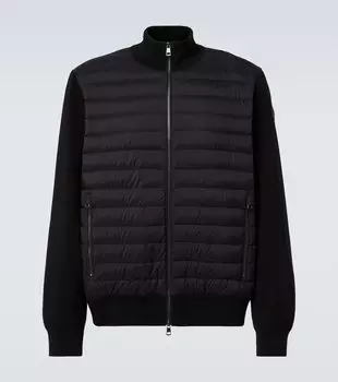 Кардиган с нижними панелями Moncler, черный