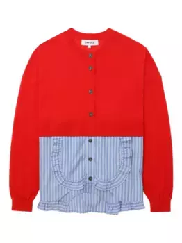 Кардиган с оборками Enfld, красный