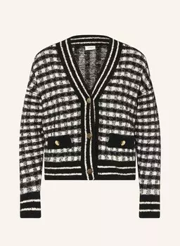 Кардиган s.Oliver BLACK LABEL, черный/белый