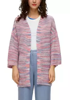 Кардиган S.Oliver, имитация шерсти, рукава 3/4, цвет Multicolor