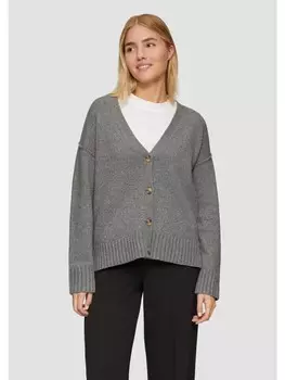 Кардиган s.Oliver Strickjacke langarm, серый