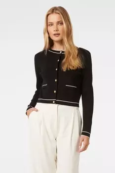 Кардиган с отделкой Gigi Forever New, черный