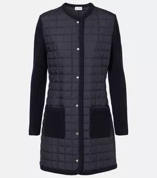 Кардиган с отделкой из шерсти Moncler