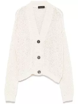 Кардиган с открытыми плечами от Roberto Collina, нейтральный