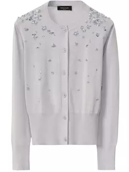 Кардиган с пайетками Fabiana Filippi, фиолетовый