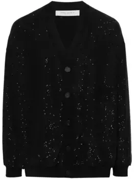 Кардиган с пайетками GOLDEN GOOSE, черный