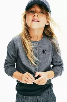 Кардиган с пайетками H&M, серый