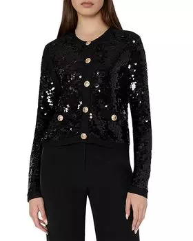 Кардиган с пайетками Iman MILLY, черный