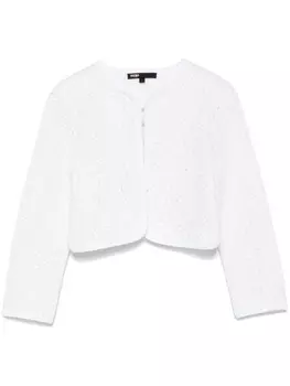 Кардиган с пайетками Maje, белый
