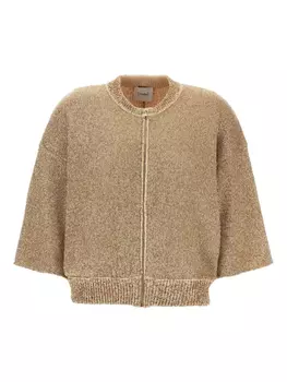 Кардиган с пайетками Nude, нейтральный