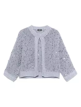 Кардиган с пайетками Peserico, синий