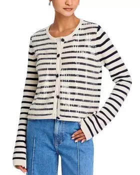 Кардиган с пайетками «Туманность» Derek Lam 10 Crosby, белый