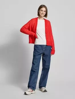 Кардиган с планкой на пуговицах Marc O'Polo Denim, красный