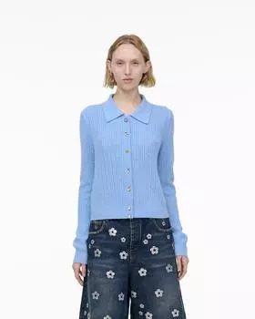 Кардиган с подвесками в виде косичек Marc Jacobs, цвет Sky Blue