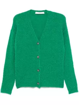 Кардиган с помпонами Tela, зеленый