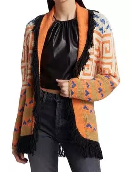 Кардиган с поясом и бахромой Mother Mother