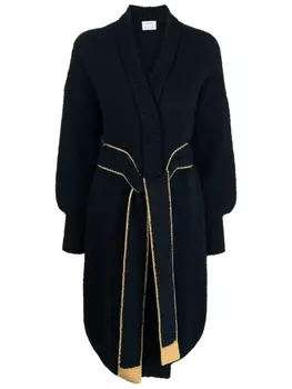 Кардиган с поясом Onefifteen, синий