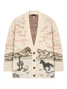 Кардиган с принтом Alanui, нейтральный