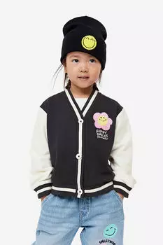 Кардиган с принтом H&M, черный