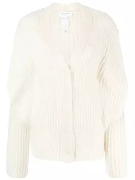 Кардиган с приспущенными плечами Fabiana Filippi, белый