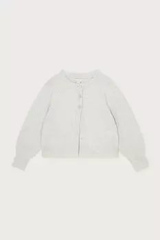 Кардиган с пуговицами в виде звездочек и пайетками Monsoon, серебряный