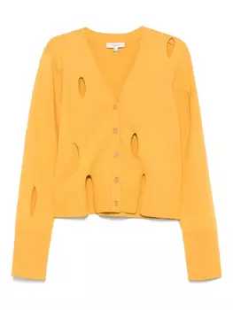Кардиган с разрезом JW Anderson, оранжевый