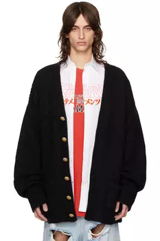 Кардиган с разрезом Vetements, черный