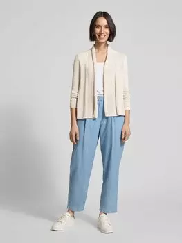 Кардиган с ребристыми манжетами monari, бежевый