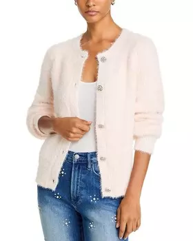 Кардиган с ресницами AQUA, розовый