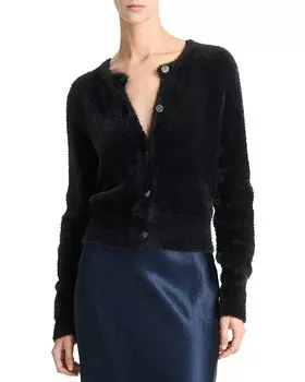 Кардиган с ресницами Vince, черный