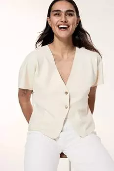 Кардиган с рукавами «летучая мышь» H&M, бежевый