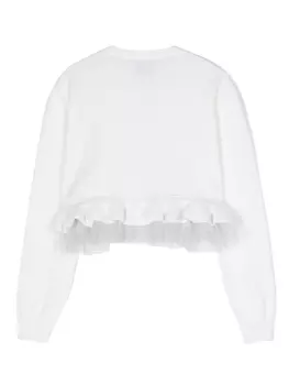 Кардиган с рюшами Simonetta, бежевый